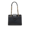 Secondhand Chanel Chevron Calfskin Collar and Tie Tote
