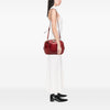 Burberry Small Heritage Grain Check Embossed Leather Orchard Bowling Bag Secondhand