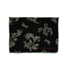 Secondhand Louis Vuitton Black and White Floral Pattern Scarf - '10s