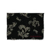 Secondhand Louis Vuitton Black and White Floral Pattern Scarf - '10s