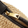 Bottega Veneta Mini Nappa Intrecciato Trimmed Raffia Wallace Handbag Secondhand