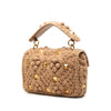 Valentino Medium Knit Roman Stud Satchel Secondhand