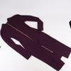 Roland Mouret Deep V-Neck Fitted Midi Dress in Plum – EU 34 Secondhand
