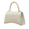 Balenciaga Small Croc Embossed Leather Hourglass Top Handle Bag Secondhand