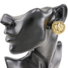 Chanel CC Gold Plated Angel Oval Clip On Earrings Secondhand