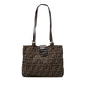 Fendi Zucca Canvas Shoulder Bag Secondhand