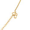 Secondhand Dior Gold Plated CD Logo Heart Pendant Necklace