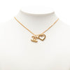 Chanel CC Gold Plated and Heart Pendant Necklace Secondhand