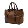Prada Vitello Daino Trimmed Tessuto Satchel Secondhand