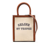 Celine Mini Canvas St Tropez Vertical Cabas Tote Secondhand
