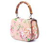 Gucci Medium Calfskin Blooms Bamboo Top Handle Bag Secondhand