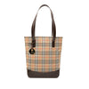 Secondhand Burberry Haymarket Check Canvas Tote