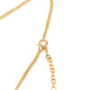 Secondhand Dior Gold Plated Logo Pendant Necklace