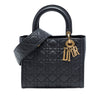 Dior Medium Ultra Matte Calfskin Cannage Embossed Lady Dior Secondhand