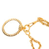 Chanel CC Gold Plated Double Chain Loupe Magnifying Glass Pendant Necklace Secondhand