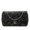 Chanel Paris Shanghai Medium Tweed Strass Embellished Pudong Double Flap Secondhand