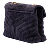 Saint Laurent Medium Matelasse Suede Monogram LouLou Shoulder Bag Secondhand