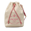 Prada Canvas Canapa Logo Drawstring Pouch Secondhand
