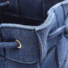 Bottega Veneta Small Denim Maxi Intrecciato Cassette Bucket Bag Secondhand