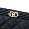Chanel Medium Quilted Caviar Boy O Case Clutch Secondhand