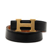 Hermès Box Calf and Togo Constance H Reversible Belt Secondhand
