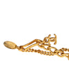 Chanel CC Gold Plated Resin and Crystal Soccer Ball Charm Bracelet Secondhand