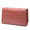 Saint Laurent Medium Croc Embossed Leather Kate Tassel Crossbody Secondhand