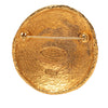 Secondhand Chanel CC Gold Plated Woven Round Brooch