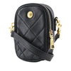 Versace Quilted Leather Medusa Belt Pouch Crossbody Secondhand