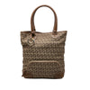 Fendi Zucchino Canvas Chef Front Pocket Shopping Tote Secondhand