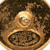 Chanel CC Gold Plated and Leather Round Bullet Back Earrings Secondhand