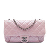 Chanel Medium Quilted Metallic Calfskin Coco Pleats Chain Flap Secondhand