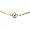 Louis Vuitton Gold Plated Flower Full Necklace Secondhand