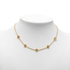 Louis Vuitton Gold Plated Flower Full Necklace Secondhand