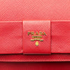 Prada Saffiano Lux Bow Wallet On Strap Secondhand