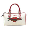 Secondhand Gucci Small GG Supreme Joy Tattoo Heart Boston Bag