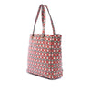 Miu Miu Leather Madras Floral Tote Secondhand