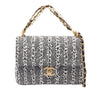 Chanel CC Tweed Pearl Single Flap Secondhand
