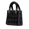 Secondhand Dior Mini Satin Cannage Strass Crystal Embellished Lady Dior