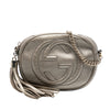 Gucci Mini Metallic Pebbled Calfskin Soho Chain Crossbody Secondhand