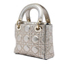 Dior Mini Metallic Crinkled Lambskin Cannage Lady Dior Secondhand