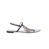 second hand Casadei Black Jeweled Thong Sandals with Crystal Embellishments - '10s