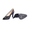 Secondhand Chanel Black Leather CC Cap-Toe Pumps