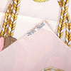 Secondhand Hermès “Frontaux Et Cocardes” Pink & Ivory Silk Carré 90 Scarf By Caty Latham - '00s