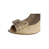 Secondhand Fendi Asymmetric Bow Peep-toe Pumps - '10s