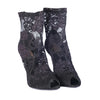 Secondhand Dolce & Gabbana Black Stretch Lace Peep-Toe Ankle Boots
