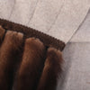 Secondhand Collection Privée Beige Cashmere Mink Fur-Trim Scarf