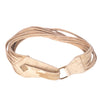 Secondhand Collection Privée Vintage Beige Genuine Leather Multi-Strap Belt - '90s