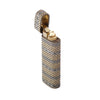 Secondhand Cartier Les Must 18k Gold & Silver Woven Jacket Lighter - '70s