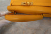 Secondhand Hermes Kelly Handbag Yellow Courchevel with Gold Hardware